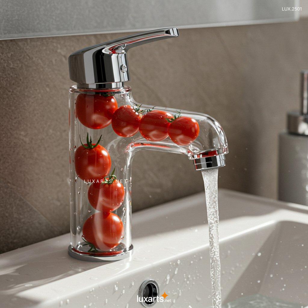 LUX.2501	Faucet With Vegetables Inside: Modern Design Inspired by Nature glass faucet with vegetables inside 23