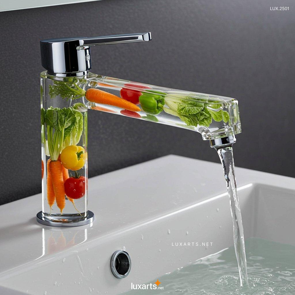 LUX.2501	Faucet With Vegetables Inside: Modern Design Inspired by Nature glass faucet with vegetables inside 4