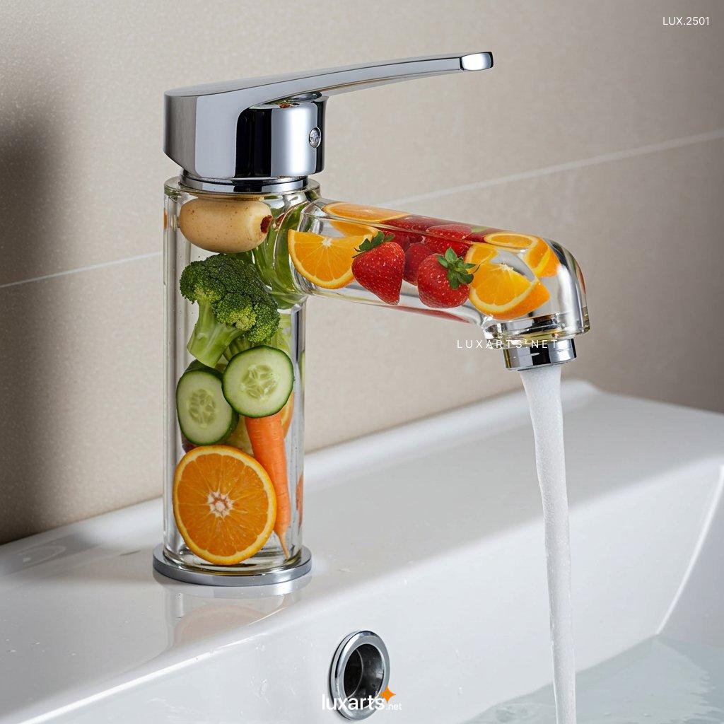 LUX.2501	Faucet With Vegetables Inside: Modern Design Inspired by Nature glass faucet with vegetables inside 5