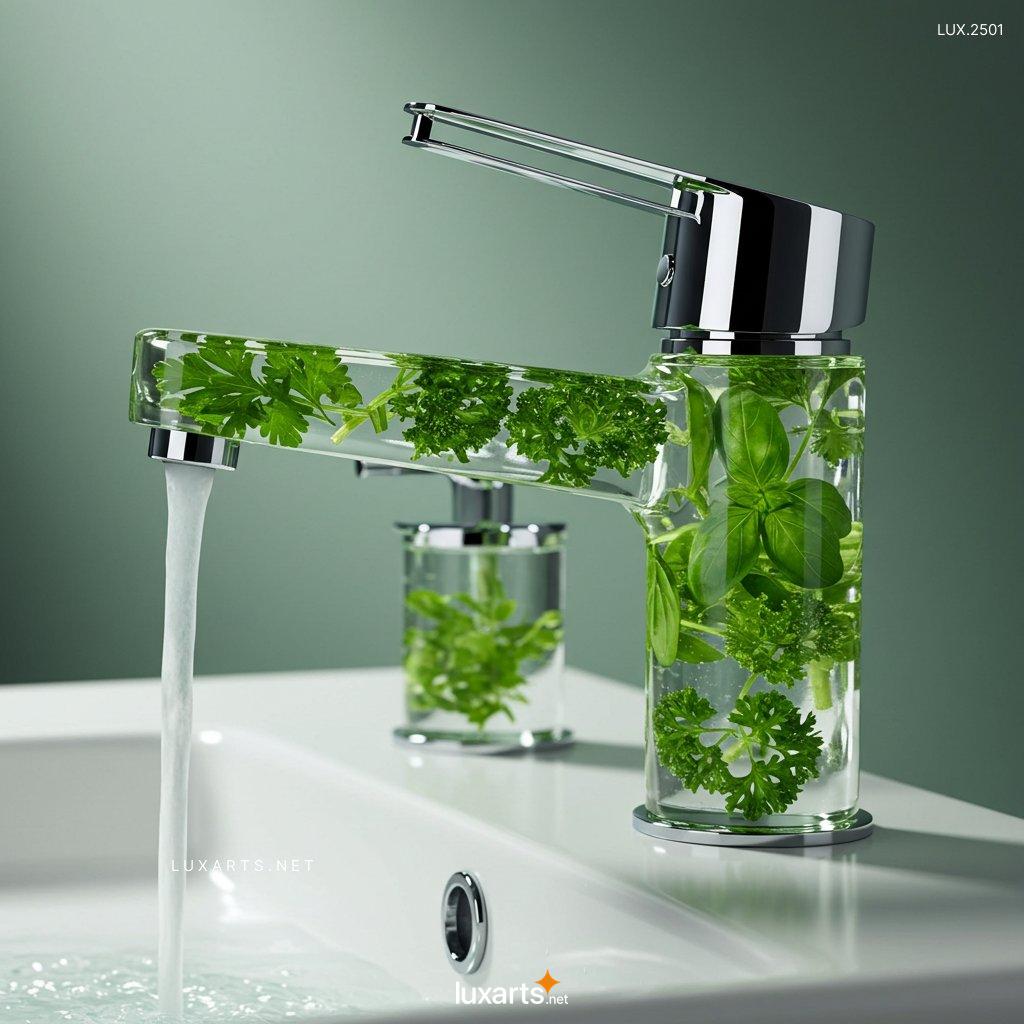 LUX.2501	Faucet With Vegetables Inside: Modern Design Inspired by Nature glass faucet with vegetables inside 6