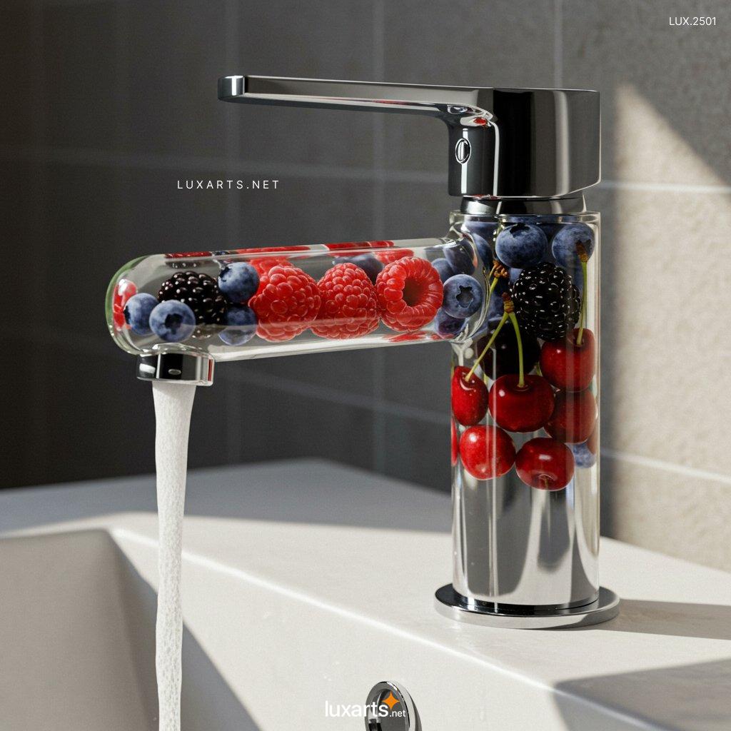 LUX.2501	Faucet With Vegetables Inside: Modern Design Inspired by Nature glass faucet with vegetables inside 8