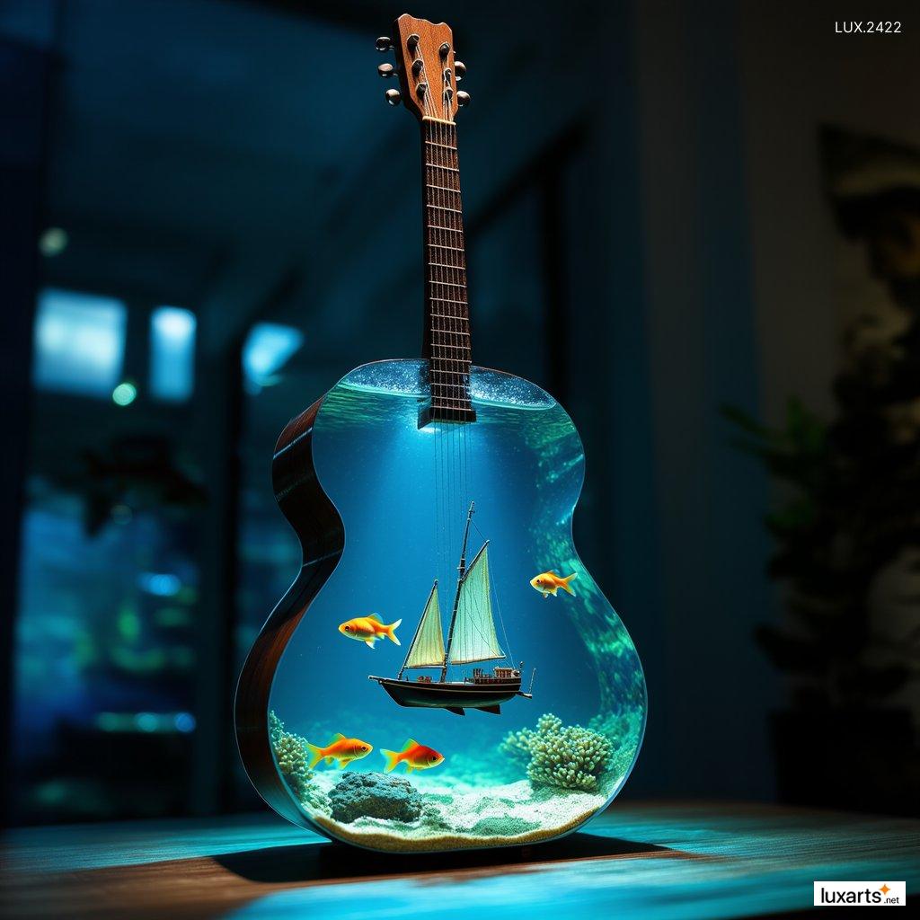 LUX.2422	Guitar Shaped Aquarium: Unique and Stylish Addition to Your Home Decor guitar aquarium 10