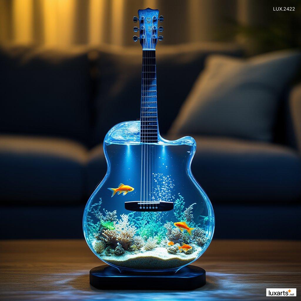 LUX.2422	Guitar Shaped Aquarium: Unique and Stylish Addition to Your Home Decor guitar aquarium 2