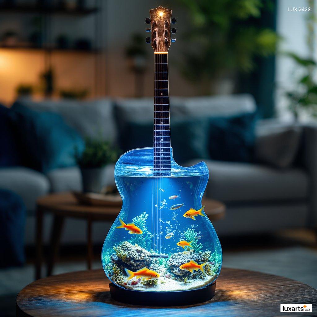 LUX.2422	Guitar Shaped Aquarium: Unique and Stylish Addition to Your Home Decor guitar aquarium 4