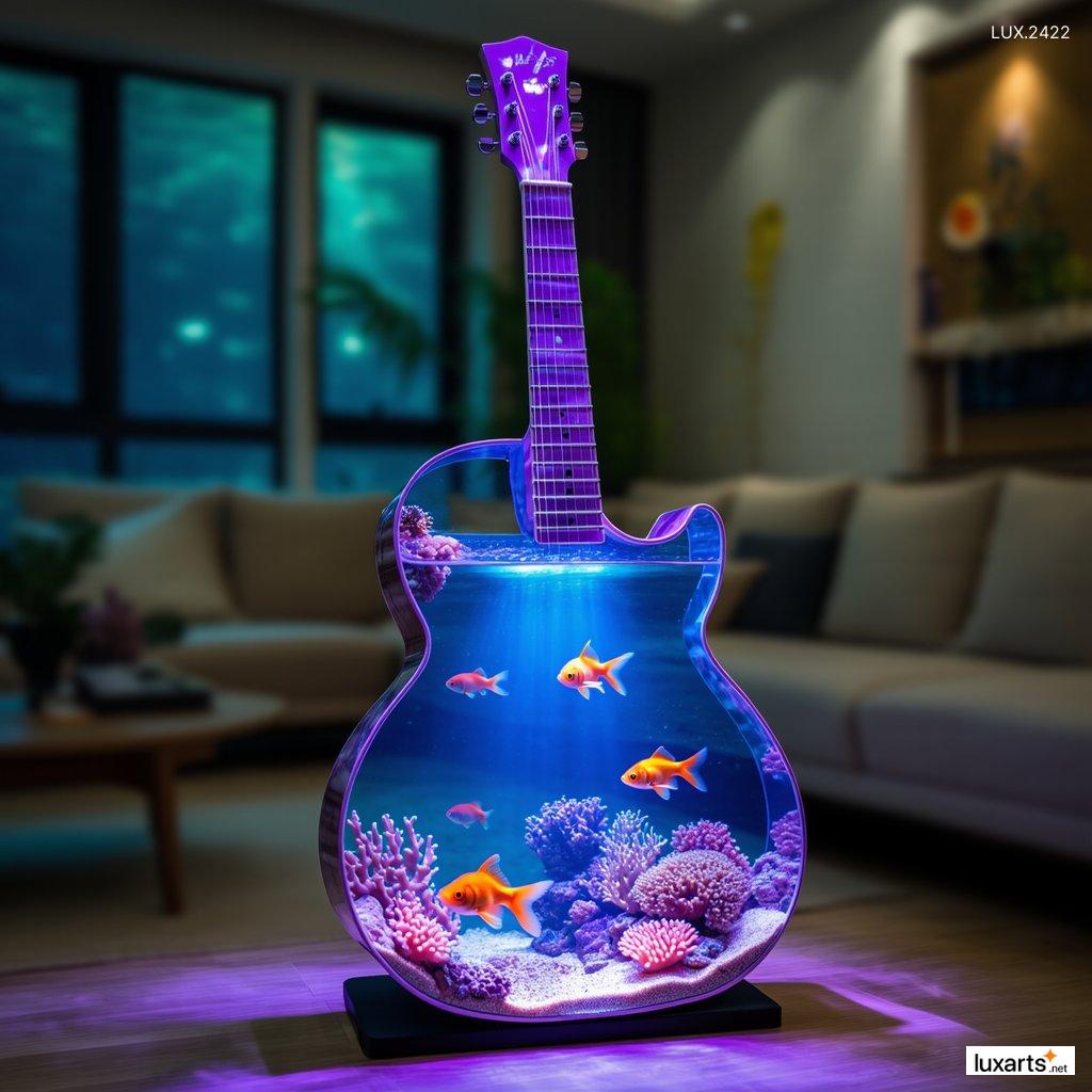 LUX.2422	Guitar Shaped Aquarium: Unique and Stylish Addition to Your Home Decor guitar aquarium 7