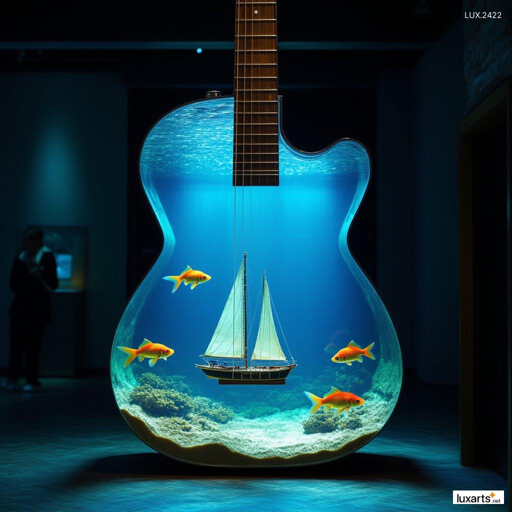 LUX.2422	Guitar Shaped Aquarium: Unique and Stylish Addition to Your Home Decor guitar aquarium 8