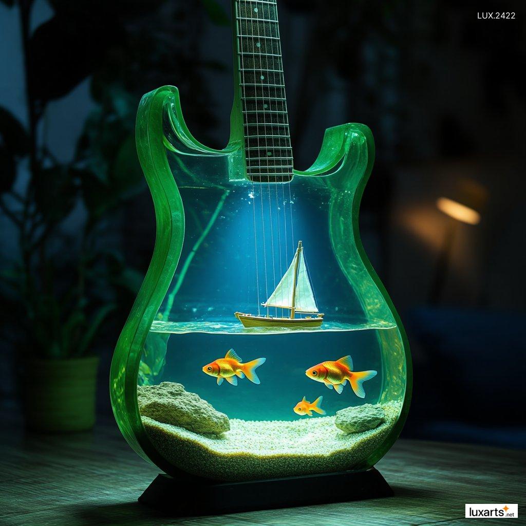 LUX.2422	Guitar Shaped Aquarium: Unique and Stylish Addition to Your Home Decor guitar aquarium 9