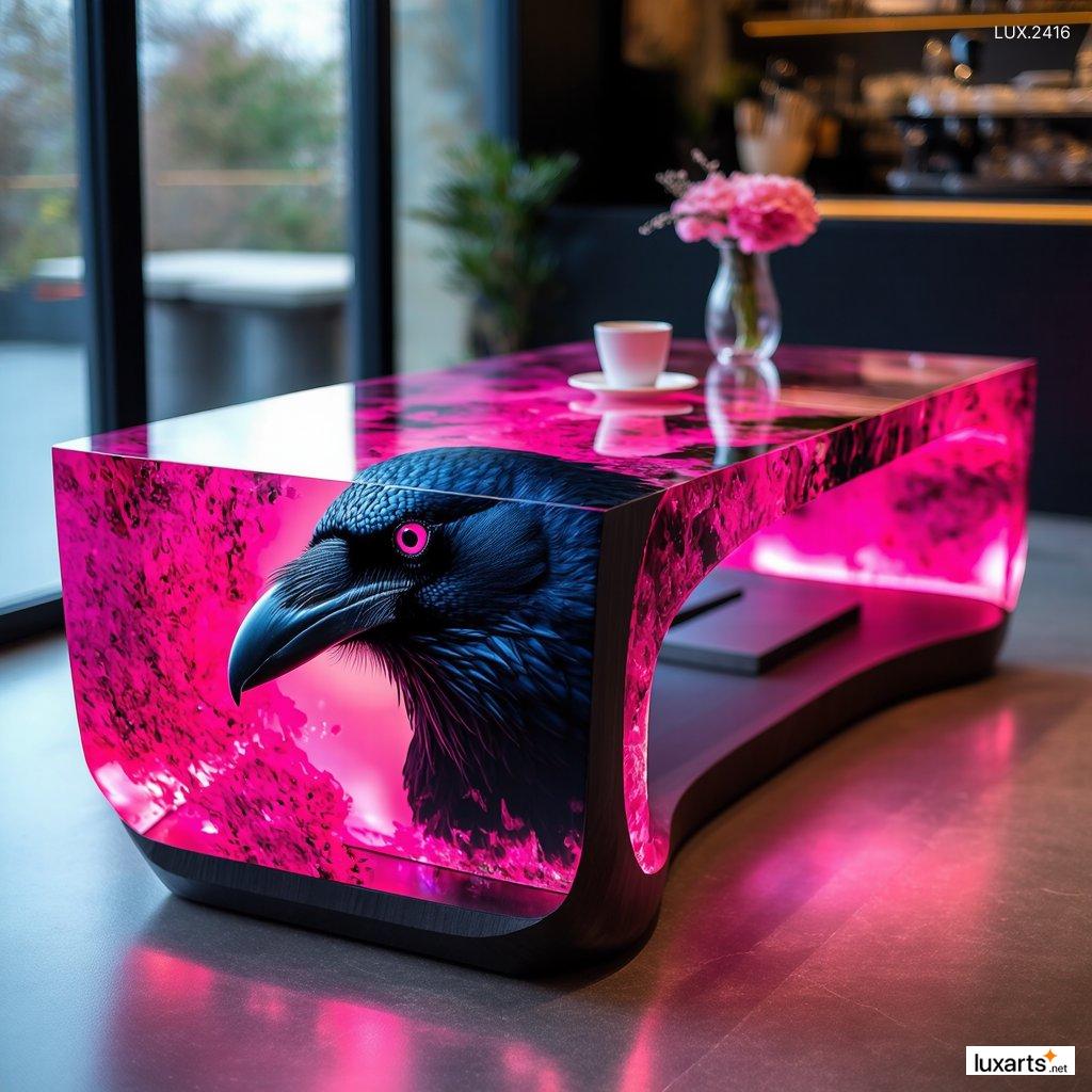 LUX.2416	Incredible Crow-Inspired Coffee Table: Unique and Stylish Centerpiece for Your Living Room incredible crow inspired coffee table 2