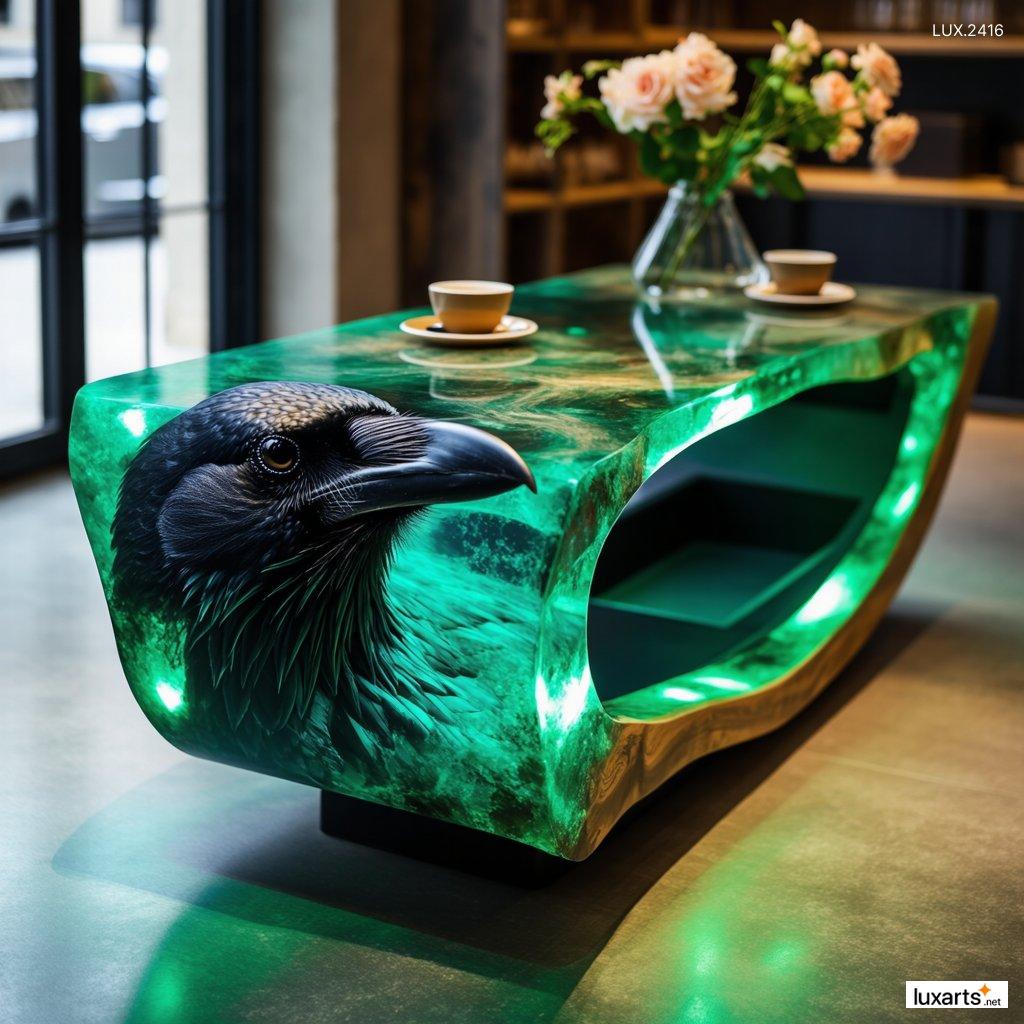 LUX.2416	Incredible Crow-Inspired Coffee Table: Unique and Stylish Centerpiece for Your Living Room incredible crow inspired coffee table 3