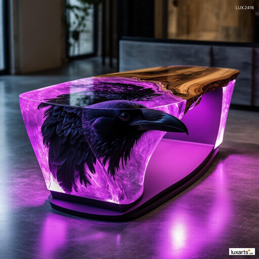 LUX.2416	Incredible Crow-Inspired Coffee Table: Unique and Stylish Centerpiece for Your Living Room incredible crow inspired coffee table 8