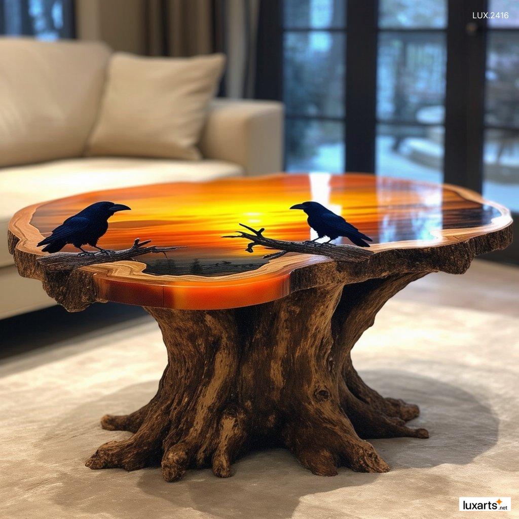 LUX.2416	Incredible Crow-Inspired Coffee Table: Unique and Stylish Centerpiece for Your Living Room incredible crow inspired coffee table 9