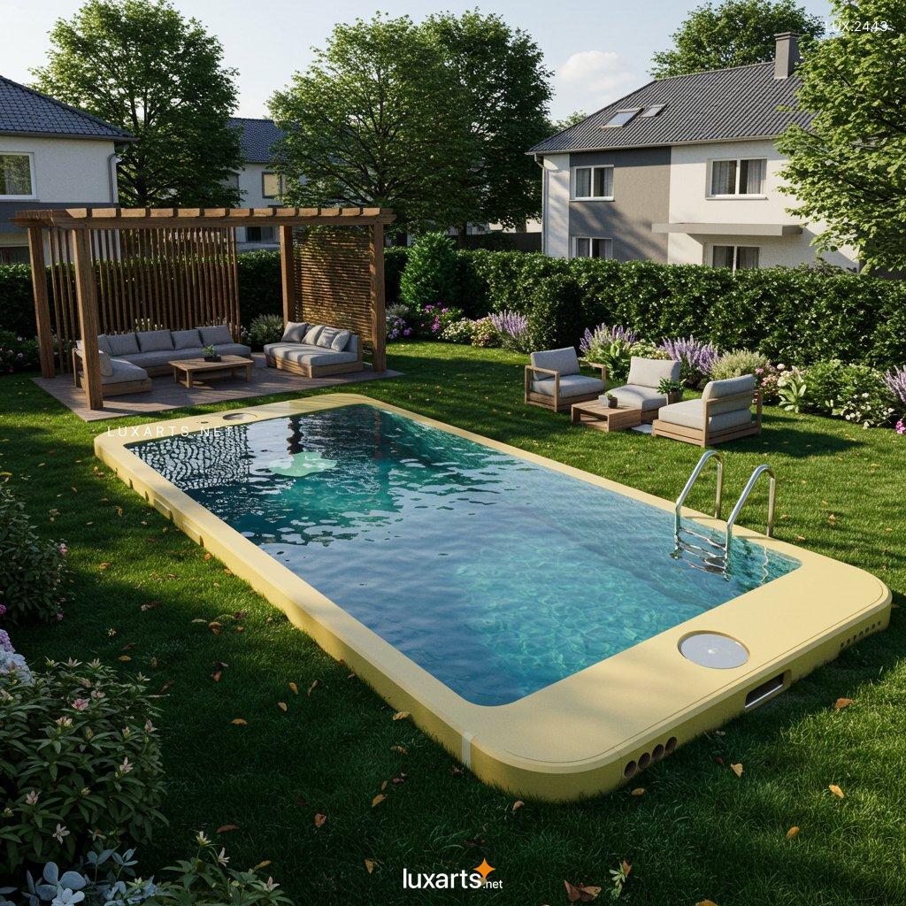 LUX.2443	iPhone Shaped Pool: The Ultimate Luxury Backyard Design Trend iphone shaped pool 6