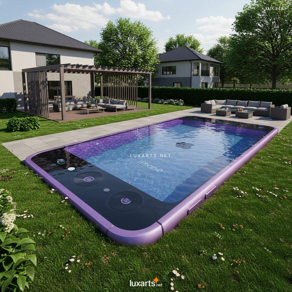 LUX.2443	iPhone Shaped Pool: The Ultimate Luxury Backyard Design Trend iphone shaped pool 8