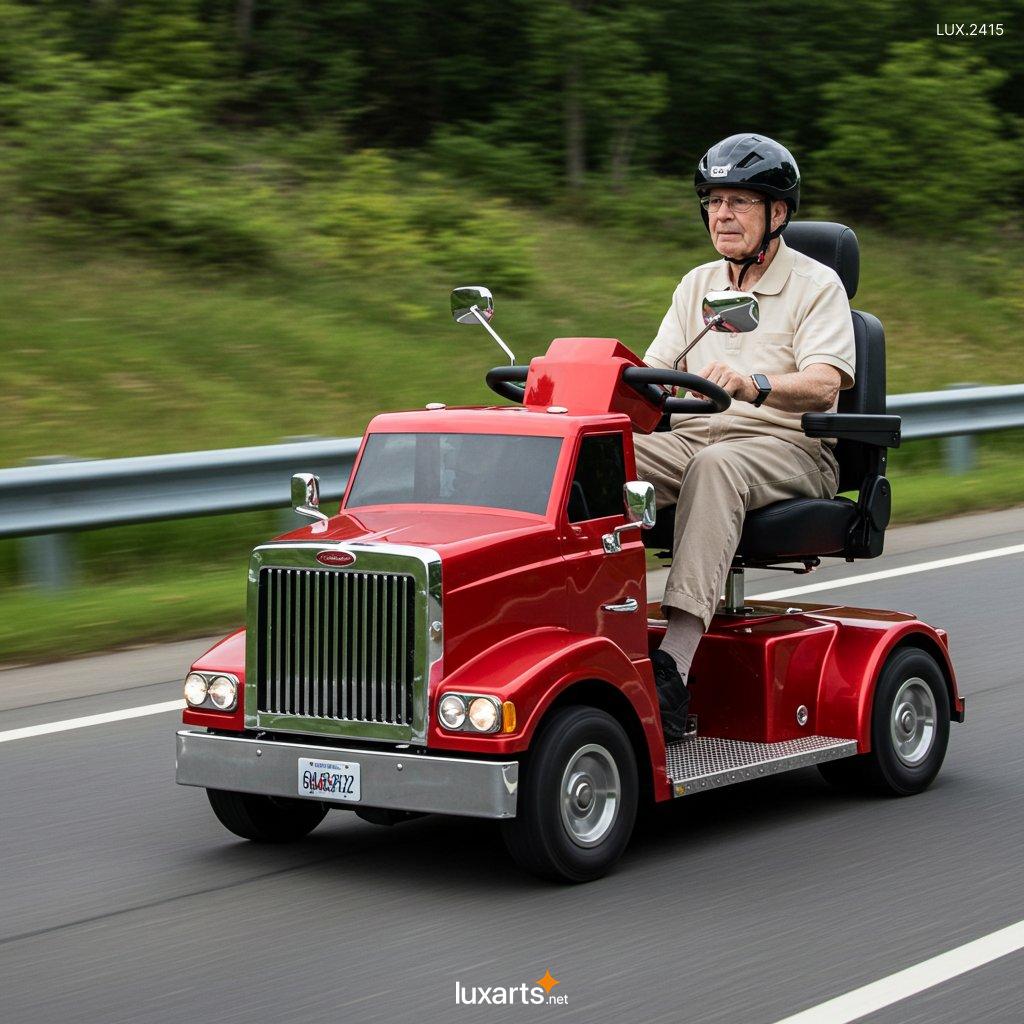 LUX.2415	Semi-truck Inspired Mobility Scooter: Bold and Functional Design for Modern Mobility semi truck mobility scooter 1