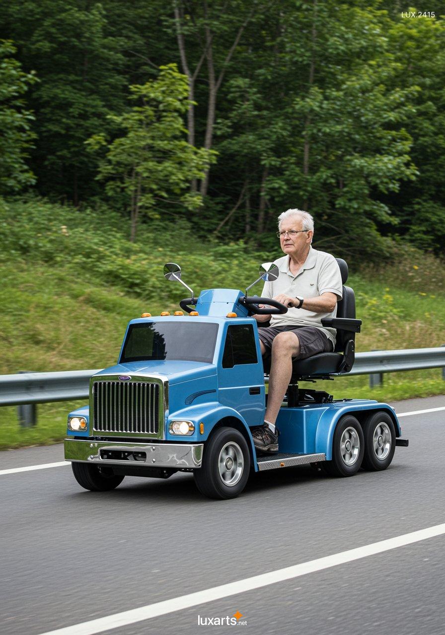 LUX.2415	Semi-truck Inspired Mobility Scooter: Bold and Functional Design for Modern Mobility semi truck mobility scooter 10