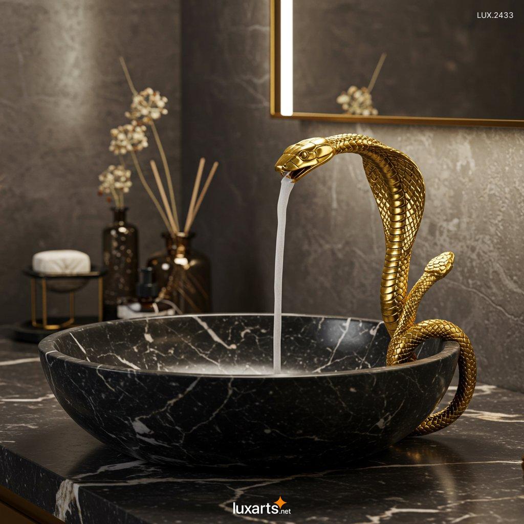 LUX.2433	Snake Inspired Faucet: Unique and Stylish Design for Modern Bathrooms snake inspired faucet 2