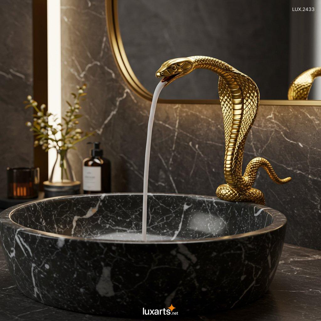 LUX.2433	Snake Inspired Faucet: Unique and Stylish Design for Modern Bathrooms snake inspired faucet 3