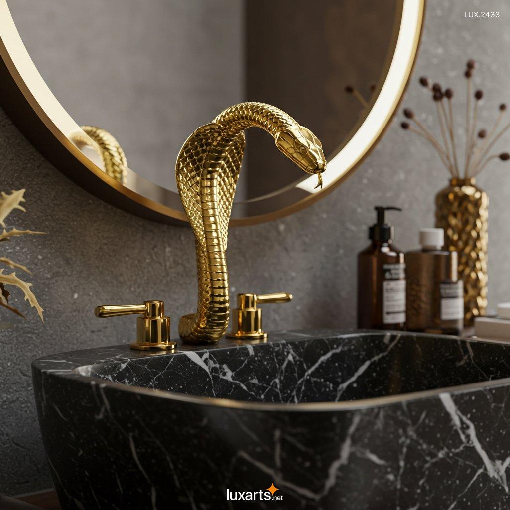 LUX.2433	Snake Inspired Faucet: Unique and Stylish Design for Modern Bathrooms snake inspired faucet 4