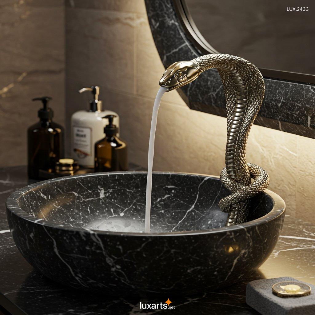 LUX.2433	Snake Inspired Faucet: Unique and Stylish Design for Modern Bathrooms snake inspired faucet 5