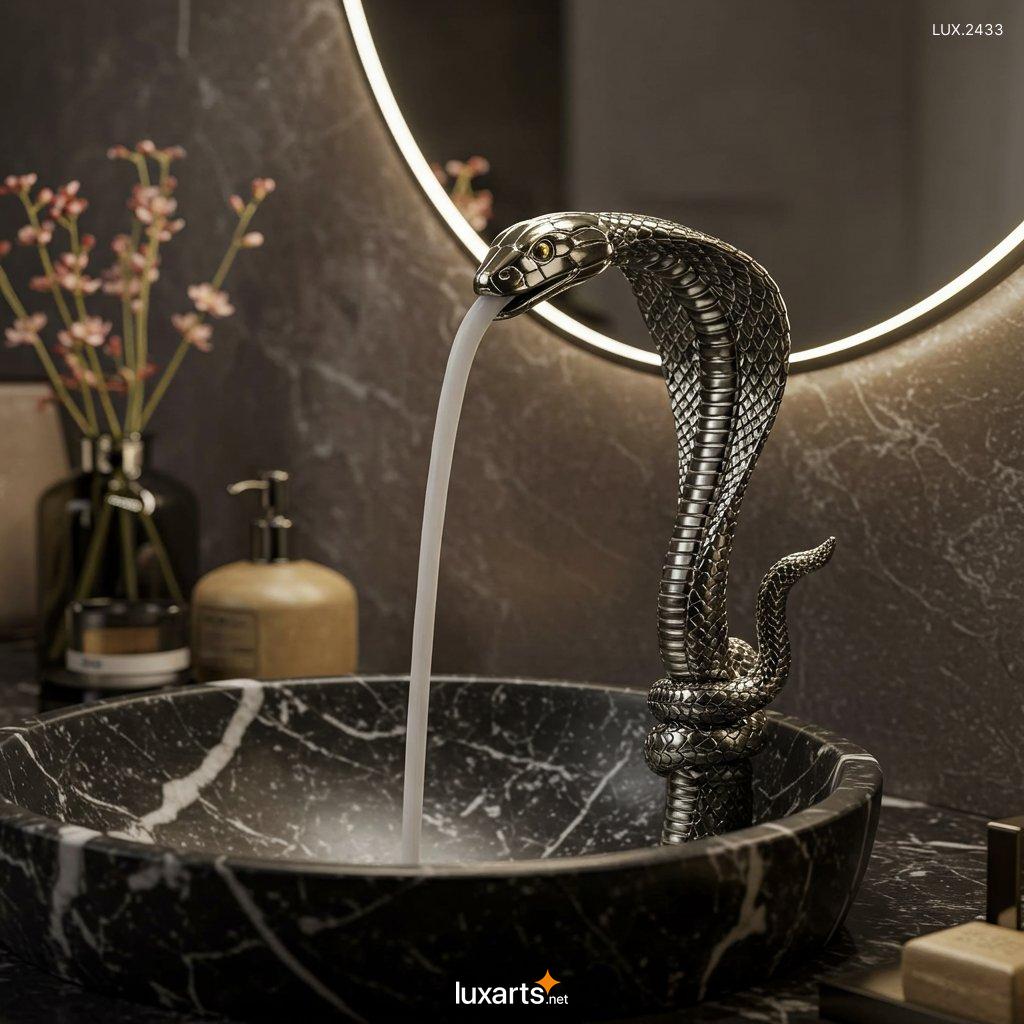 LUX.2433	Snake Inspired Faucet: Unique and Stylish Design for Modern Bathrooms snake inspired faucet 6