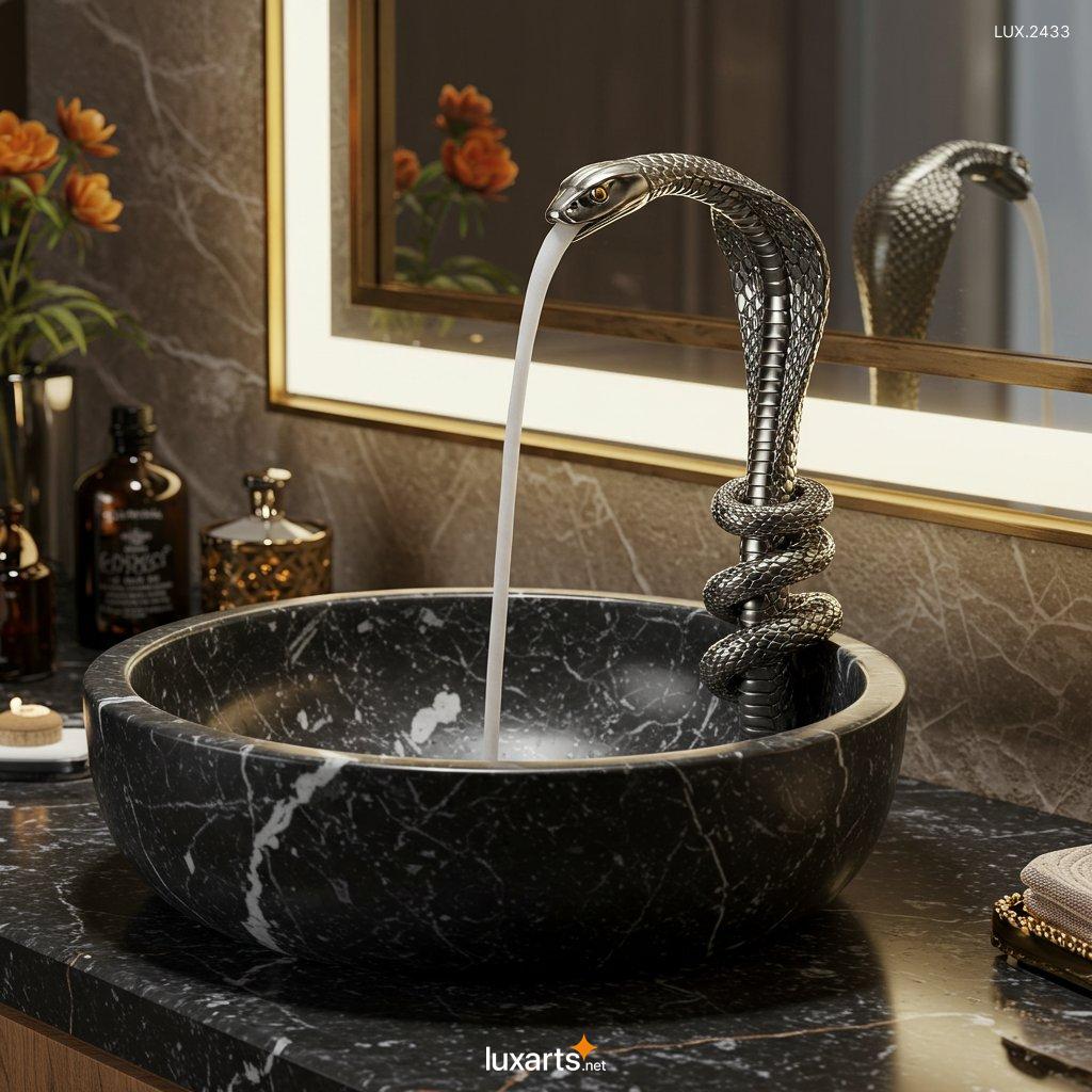 LUX.2433	Snake Inspired Faucet: Unique and Stylish Design for Modern Bathrooms snake inspired faucet 8