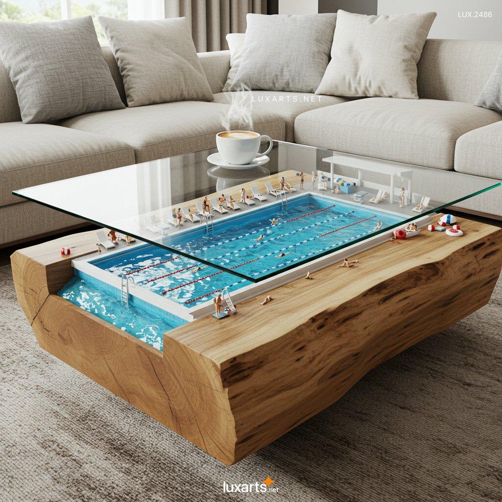 LUX.2486	Stadium Coffee Table: Elevate Your Home Decor with a Sporty Twist stadium coffee table 11