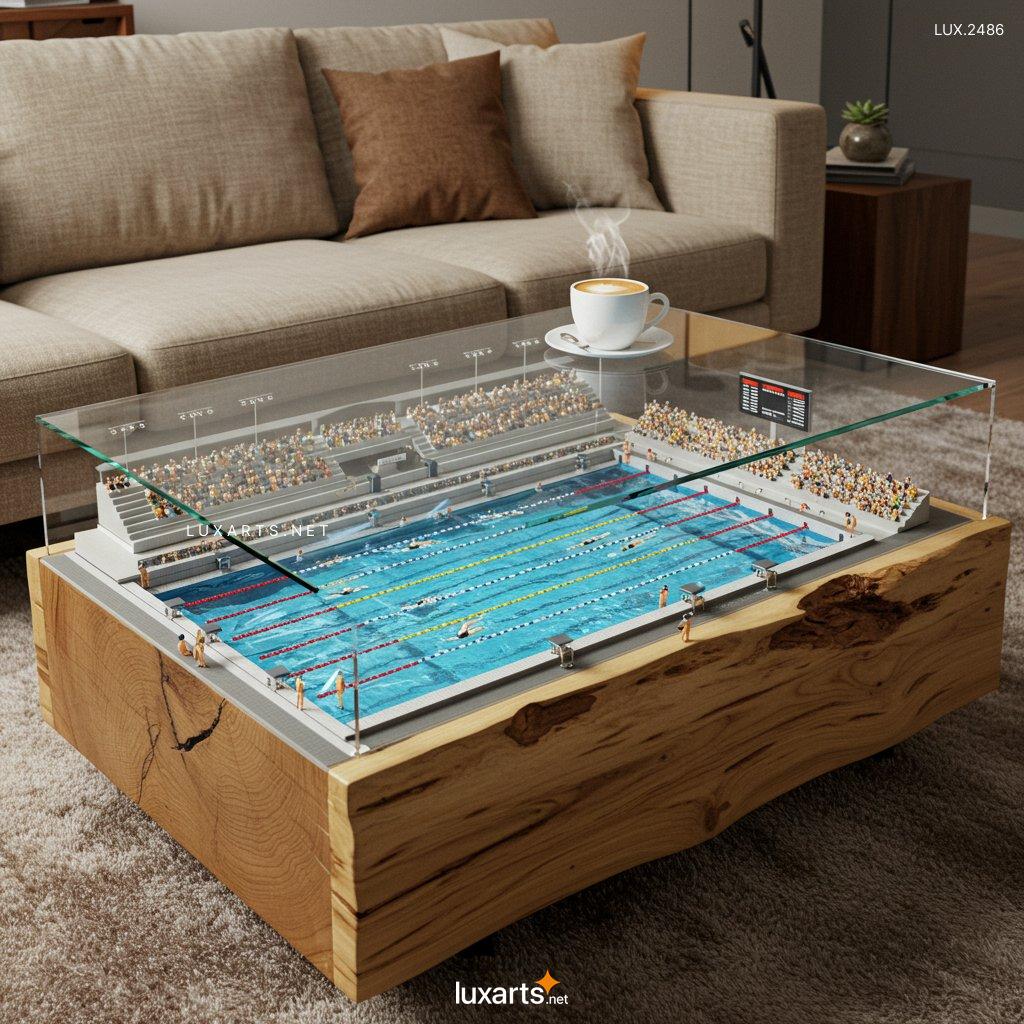 LUX.2486	Stadium Coffee Table: Elevate Your Home Decor with a Sporty Twist stadium coffee table 14