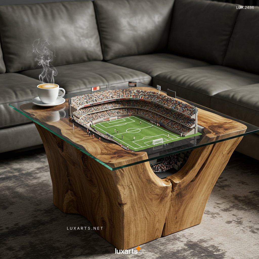 LUX.2486	Stadium Coffee Table: Elevate Your Home Decor with a Sporty Twist stadium coffee table 2