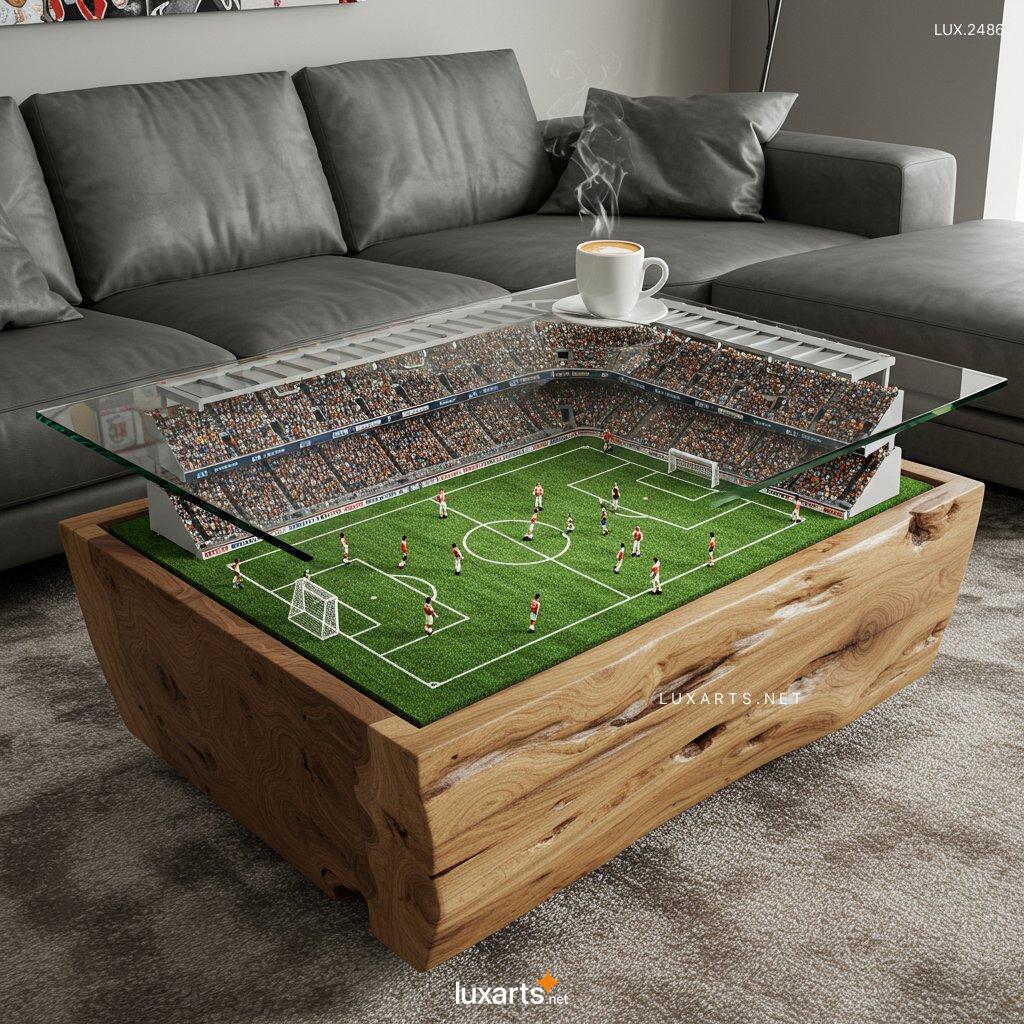 LUX.2486	Stadium Coffee Table: Elevate Your Home Decor with a Sporty Twist stadium coffee table 3