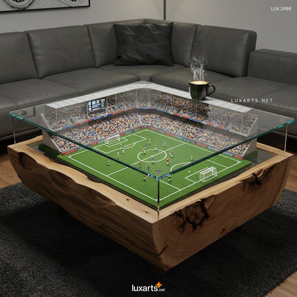 LUX.2486	Stadium Coffee Table: Elevate Your Home Decor with a Sporty Twist stadium coffee table 4