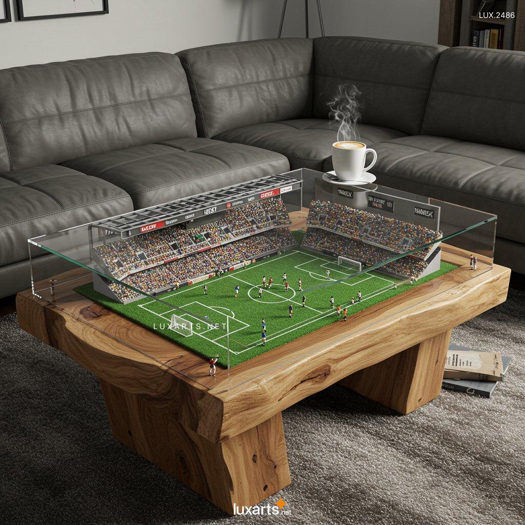 LUX.2486	Stadium Coffee Table: Elevate Your Home Decor with a Sporty Twist stadium coffee table 5