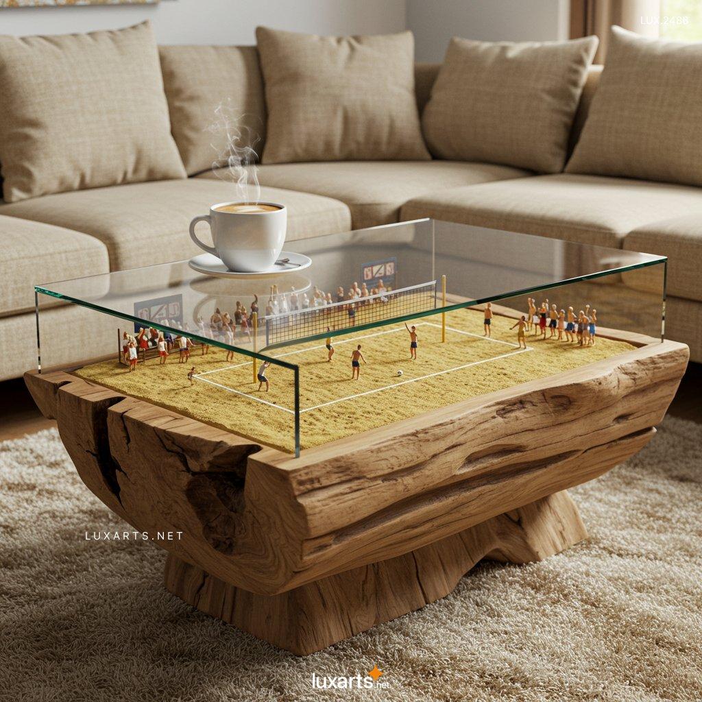 LUX.2486	Stadium Coffee Table: Elevate Your Home Decor with a Sporty Twist stadium coffee table 9 1