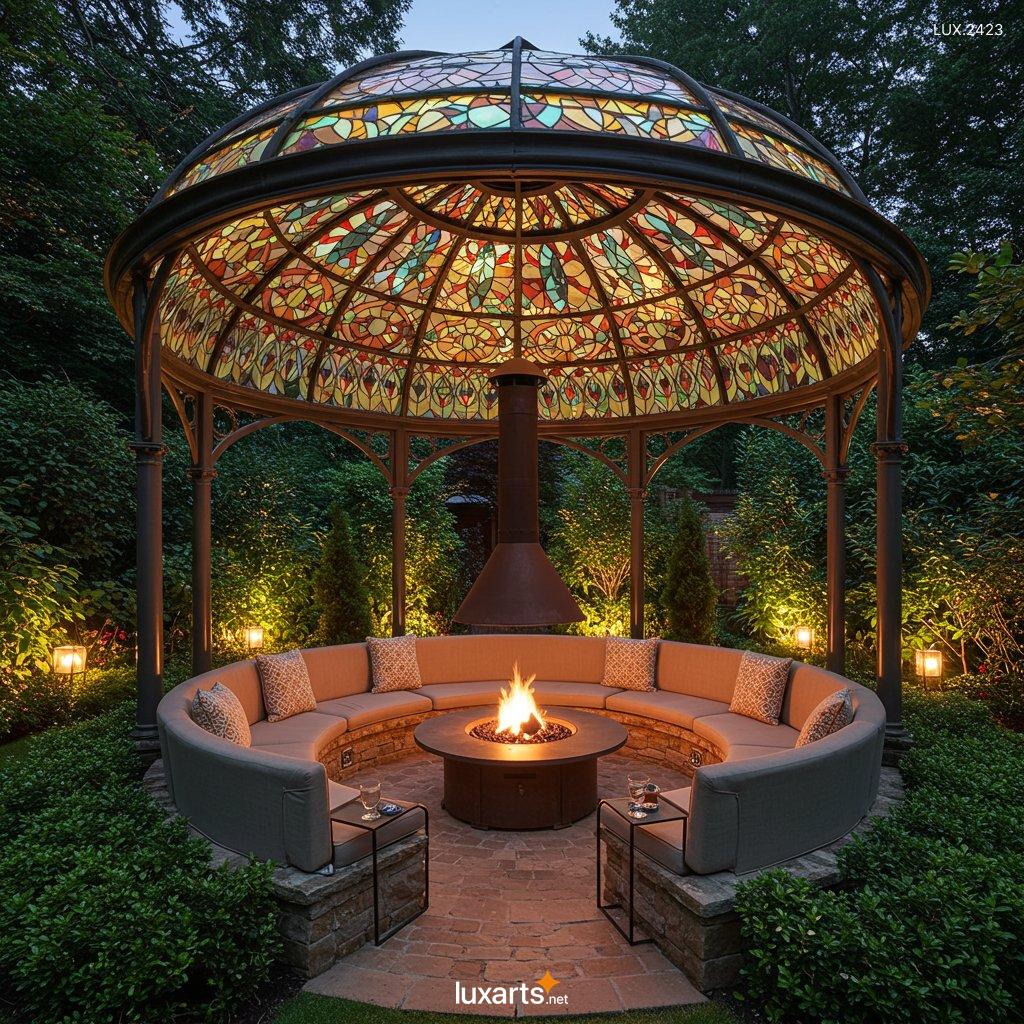 LUX.2423	Stained Glass Gazebo: A Stunning Addition to Your Outdoor Space stained glass gazebo 10