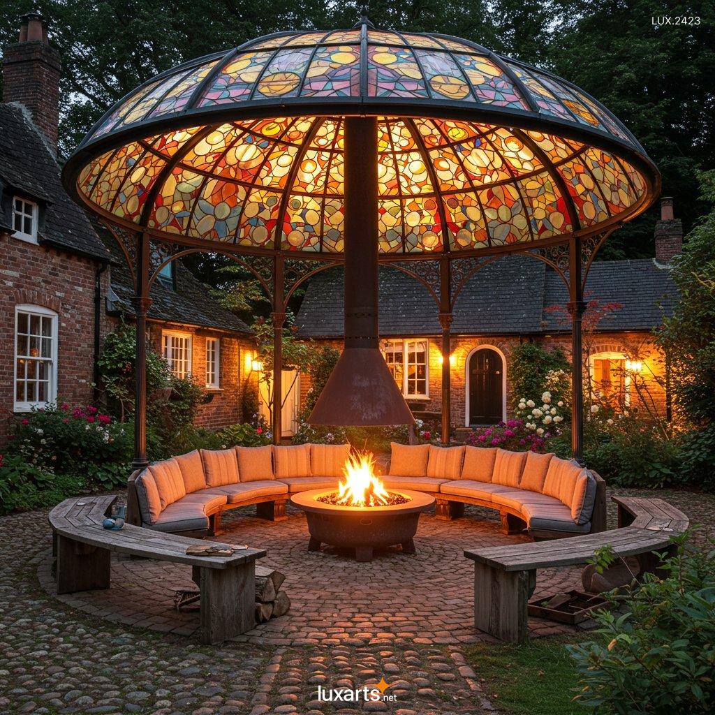 LUX.2423	Stained Glass Gazebo: A Stunning Addition to Your Outdoor Space stained glass gazebo 5