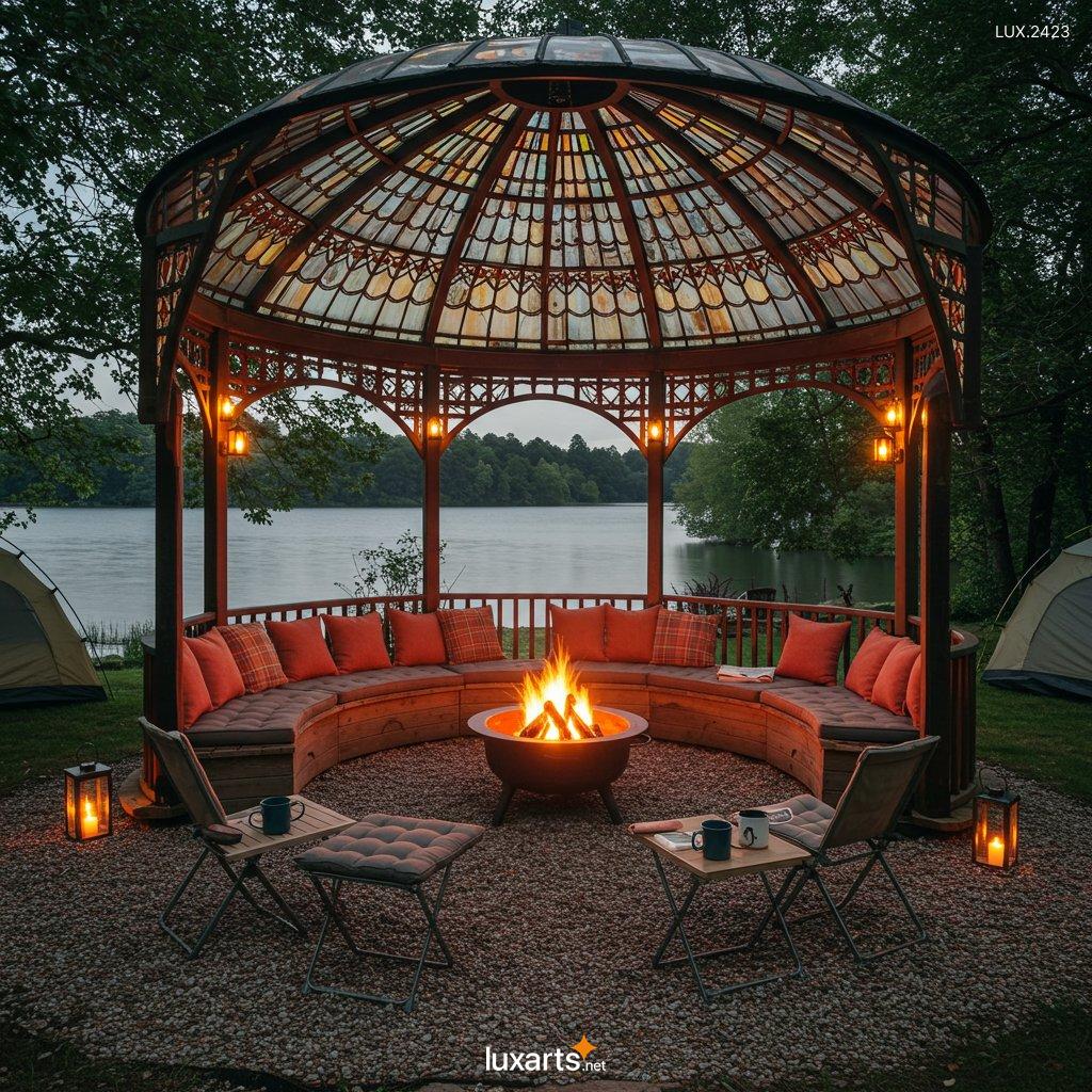 LUX.2423	Stained Glass Gazebo: A Stunning Addition to Your Outdoor Space stained glass gazebo 7