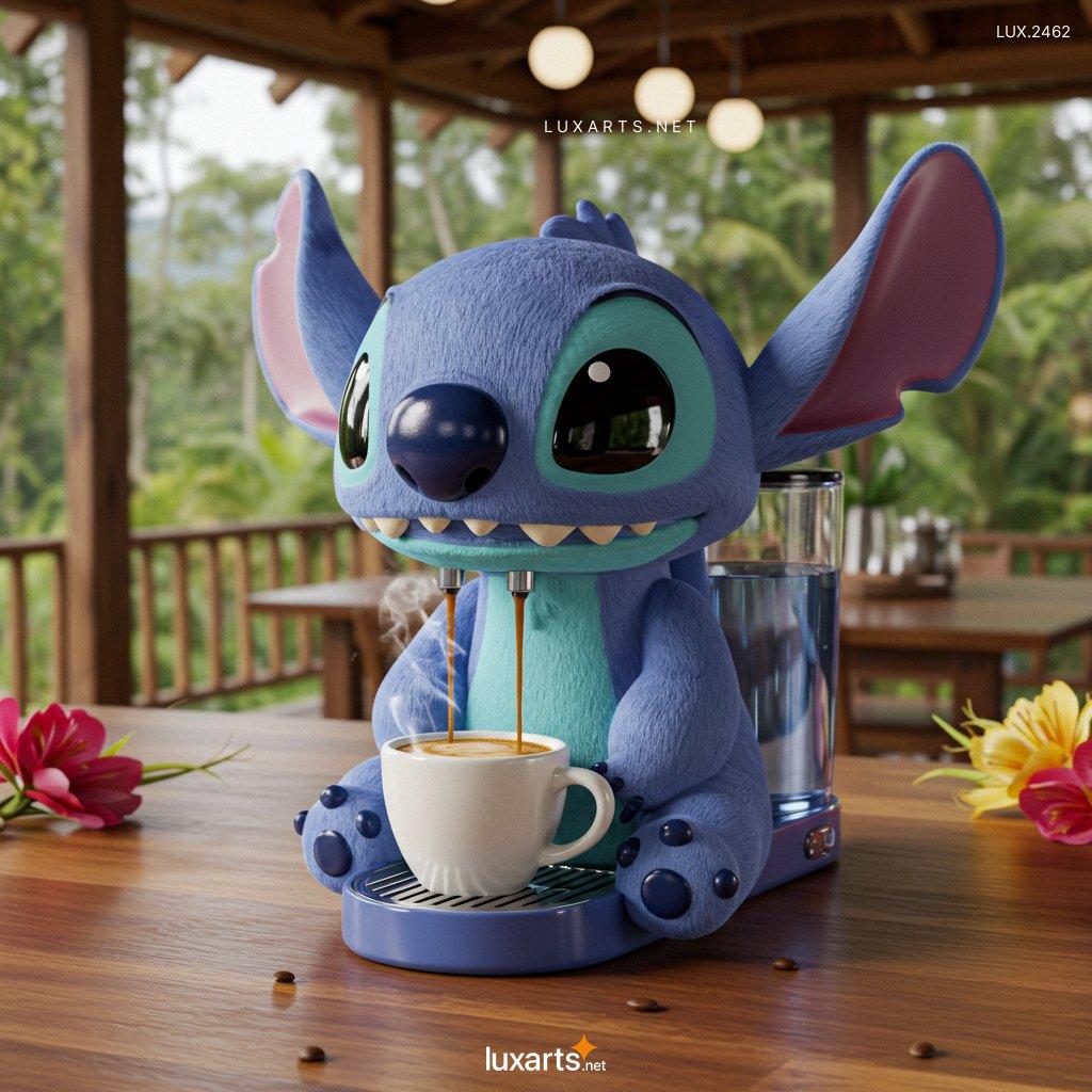 LUX.2462	Stitch Shaped Coffee Maker: Unique and Adorable Brewing for Disney Fans stitch coffee maker 4