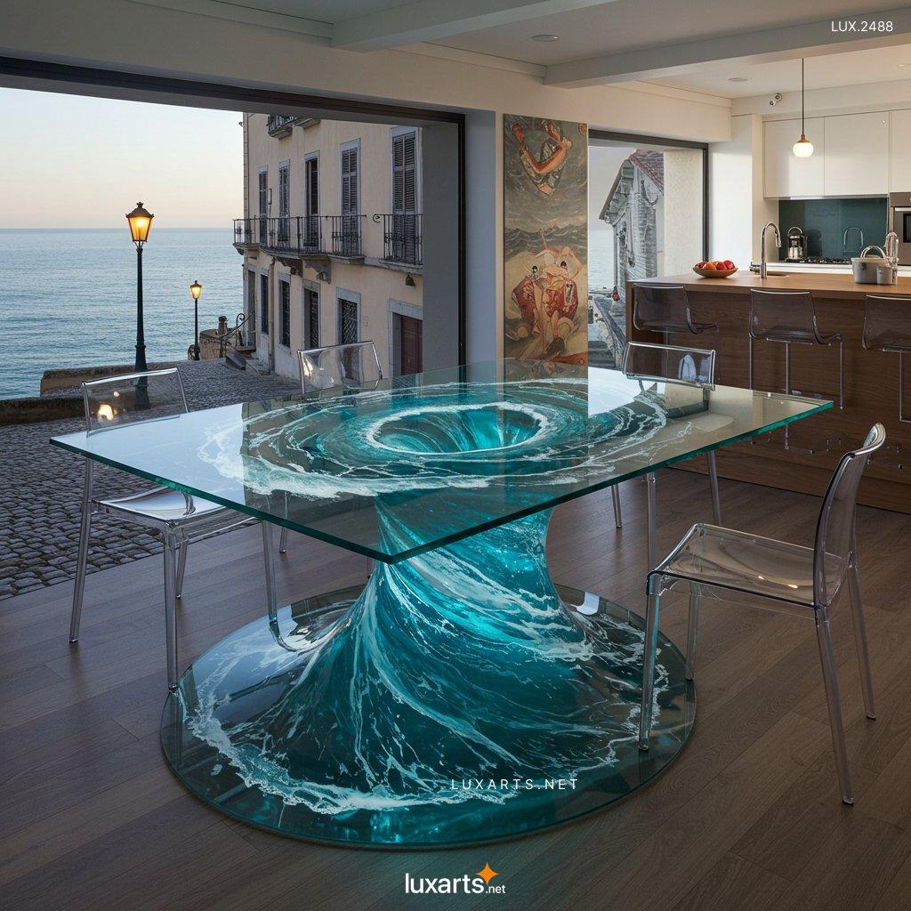 LUX.2488	Water Vortex inspired Dining Tables: Stunning Furniture Inspired by Nature’s Beauty water vortex inspired dining tables 10