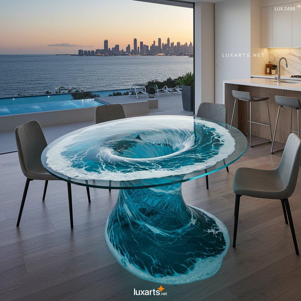 LUX.2488	Water Vortex inspired Dining Tables: Stunning Furniture Inspired by Nature’s Beauty water vortex inspired dining tables 11