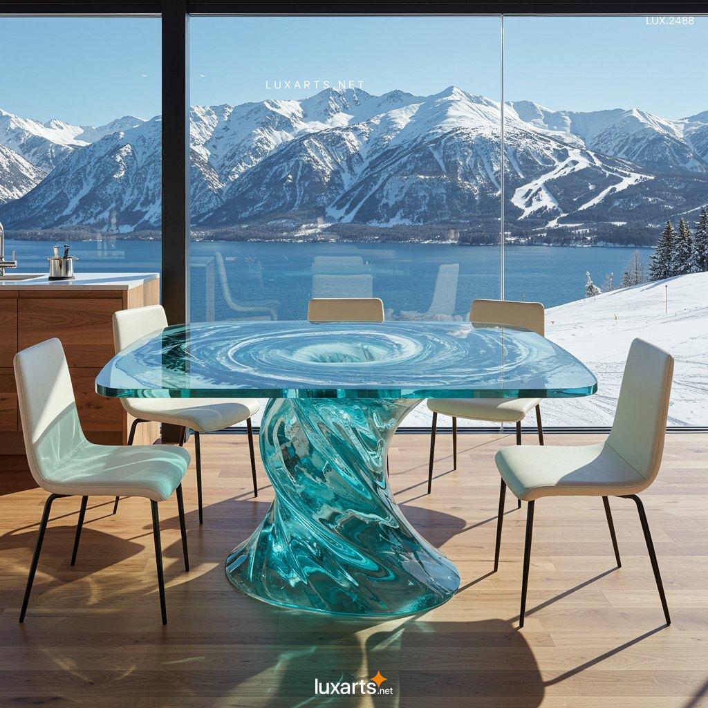 LUX.2488	Water Vortex inspired Dining Tables: Stunning Furniture Inspired by Nature’s Beauty water vortex inspired dining tables 12