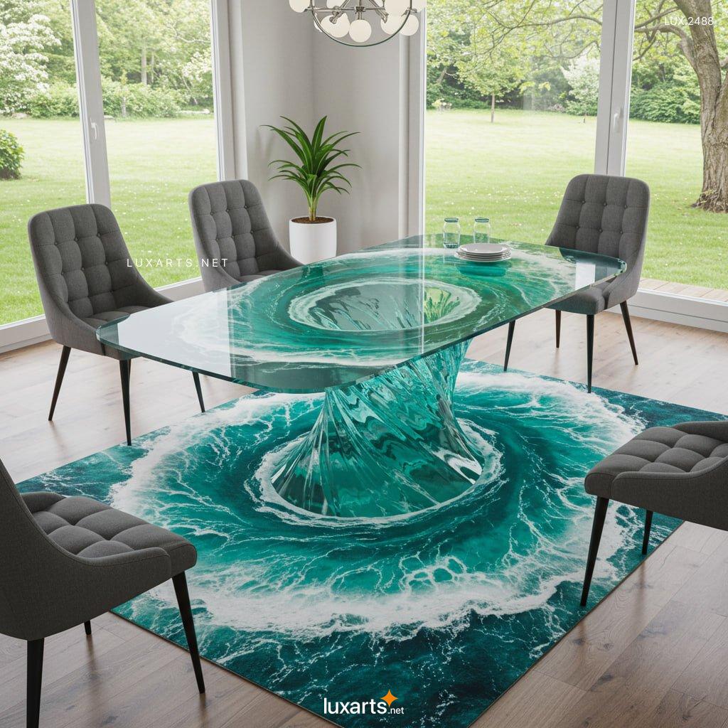 LUX.2488	Water Vortex inspired Dining Tables: Stunning Furniture Inspired by Nature’s Beauty water vortex inspired dining tables 13