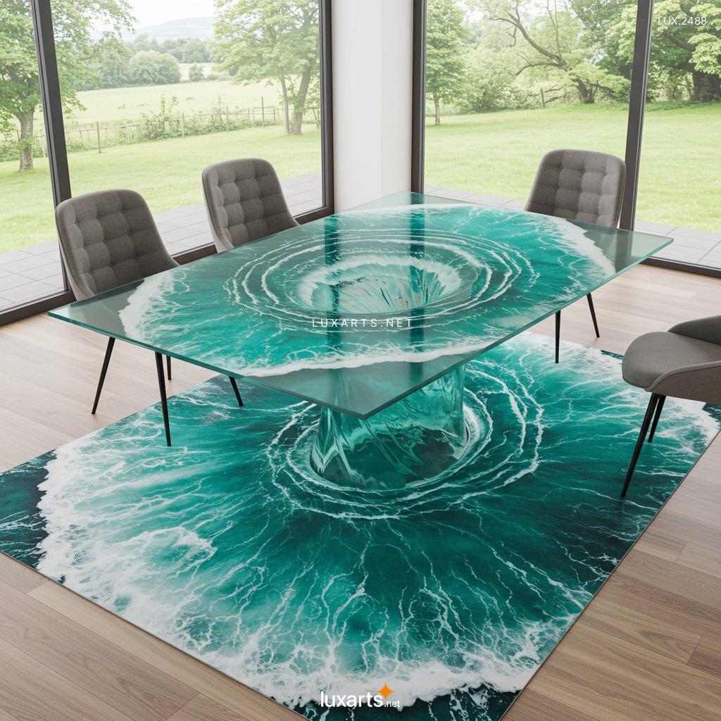 LUX.2488	Water Vortex inspired Dining Tables: Stunning Furniture Inspired by Nature’s Beauty water vortex inspired dining tables 14