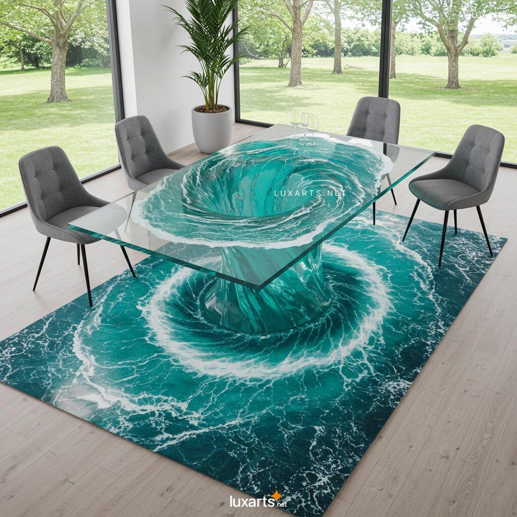 LUX.2488	Water Vortex inspired Dining Tables: Stunning Furniture Inspired by Nature’s Beauty water vortex inspired dining tables 15