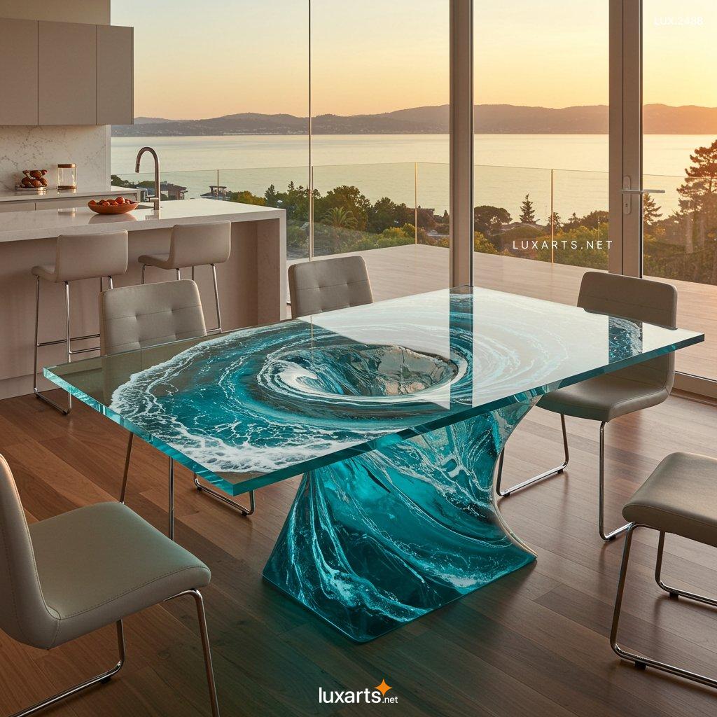 LUX.2488	Water Vortex inspired Dining Tables: Stunning Furniture Inspired by Nature’s Beauty water vortex inspired dining tables 8