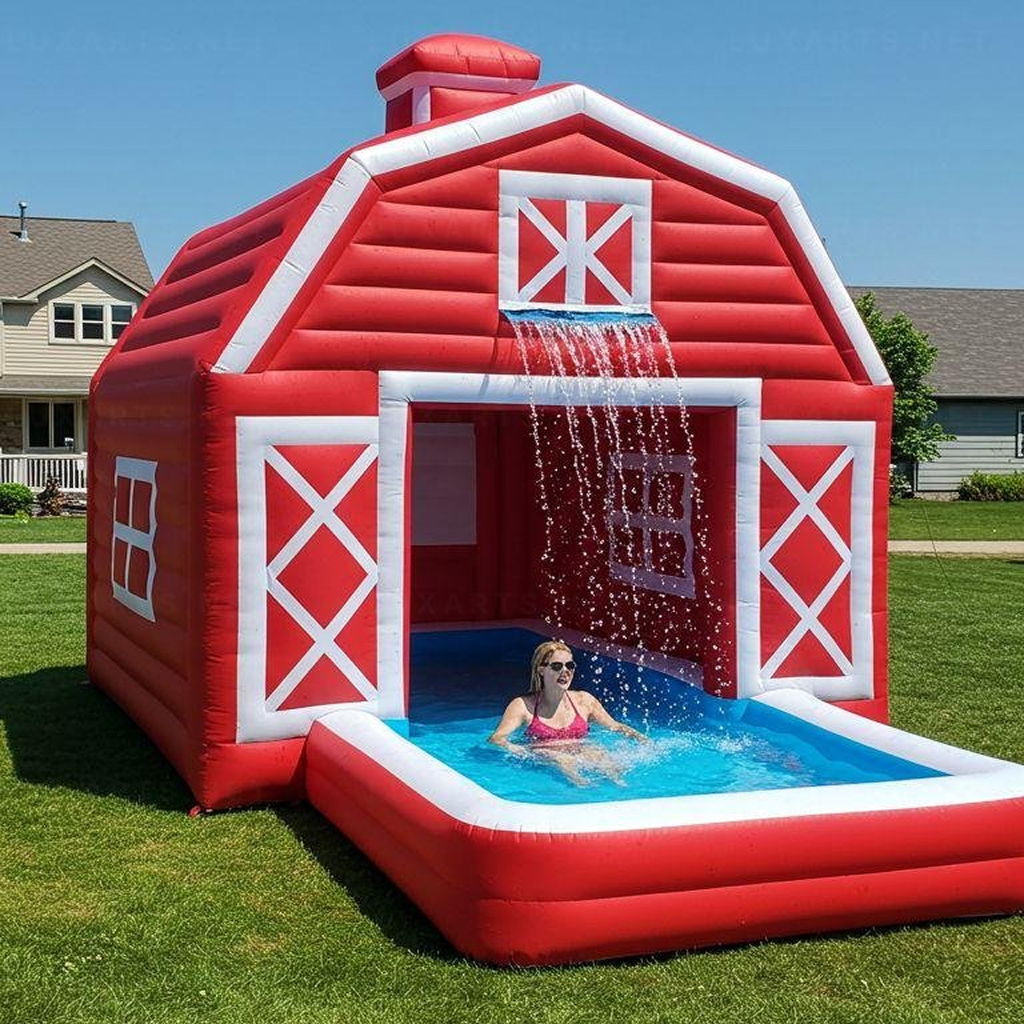 Inflatable Barn Shaped Pools: Perfect for Backyard Fun & Relaxation barn pool