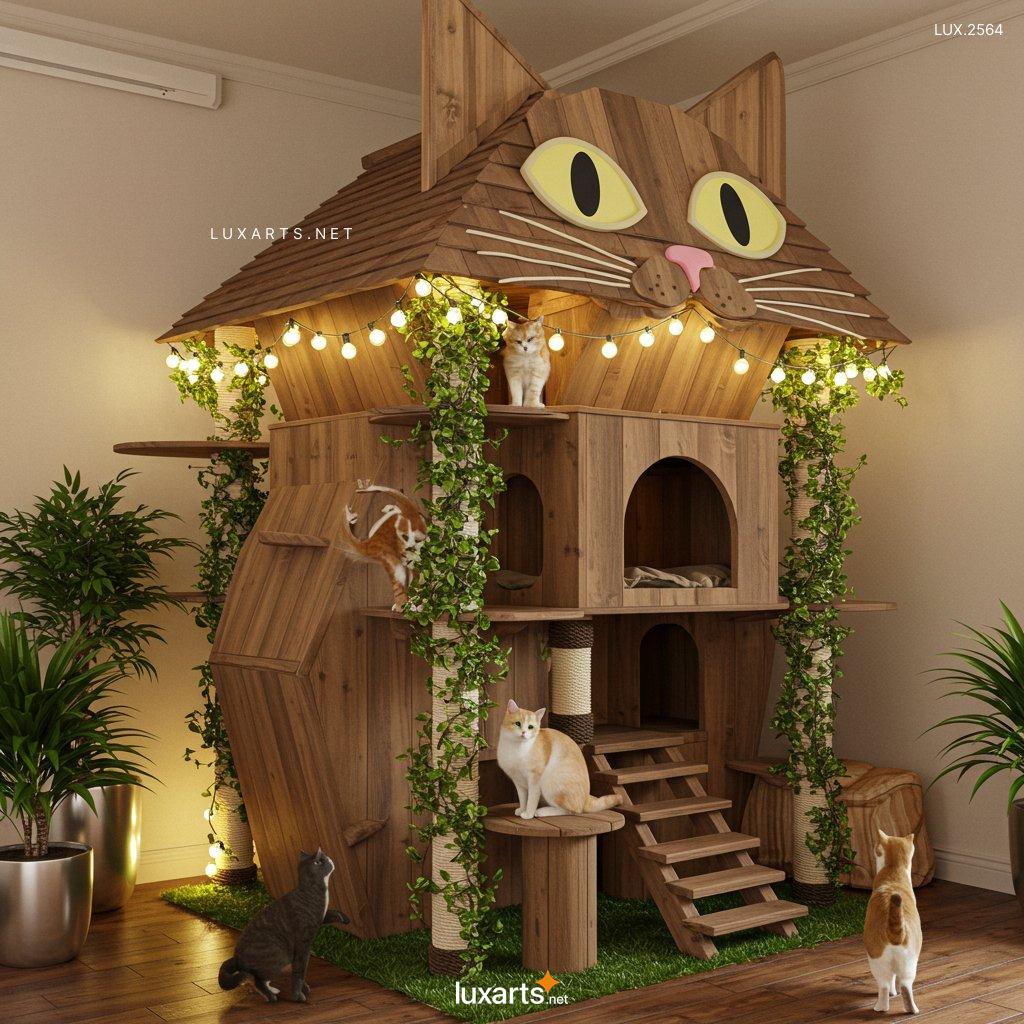 LUX.2564 Purr-fect Paradise: The Ultimate Indoor Cat Playground Inspired by Cats Themselves cat shaped cat playgrounds 1