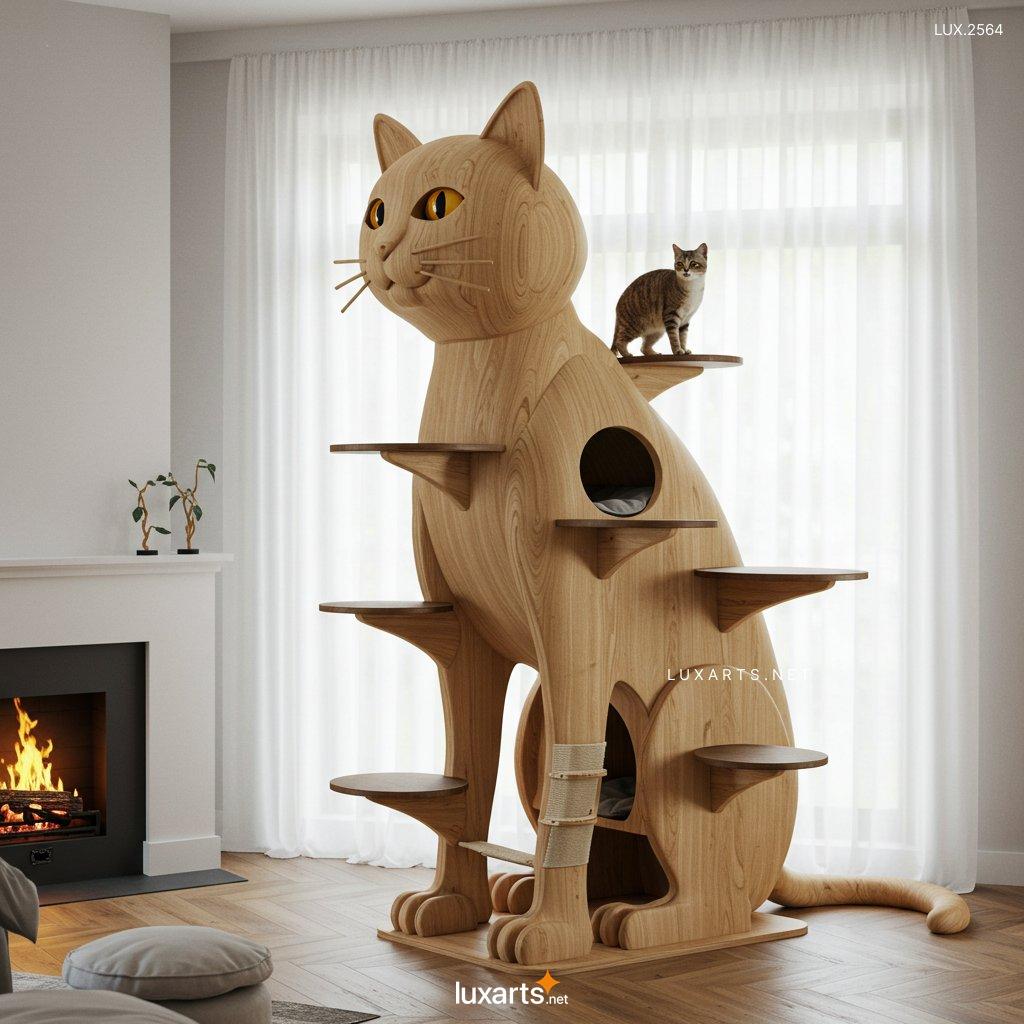 LUX.2564 Purr-fect Paradise: The Ultimate Indoor Cat Playground Inspired by Cats Themselves cat shaped cat playgrounds 3