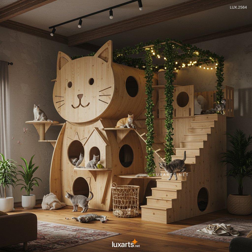 LUX.2564 Purr-fect Paradise: The Ultimate Indoor Cat Playground Inspired by Cats Themselves cat shaped cat playgrounds 7