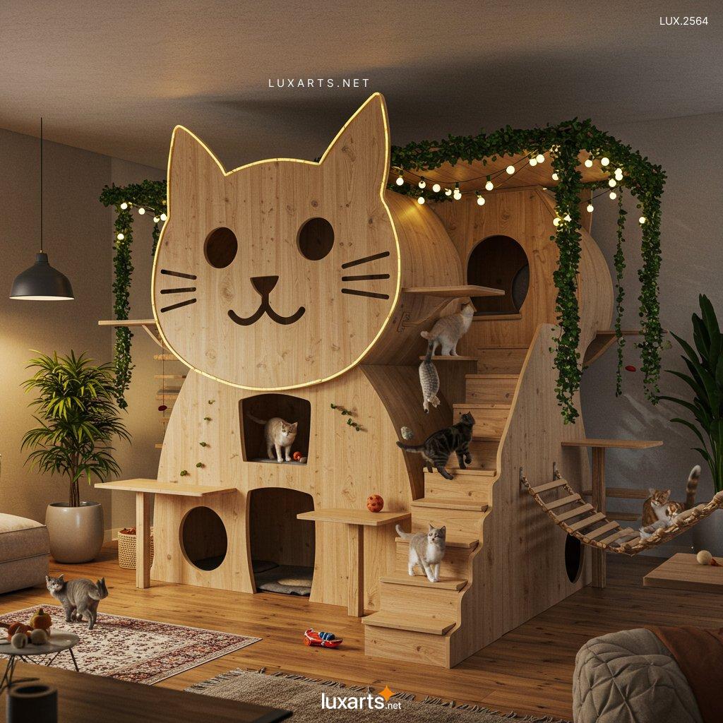 LUX.2564 Purr-fect Paradise: The Ultimate Indoor Cat Playground Inspired by Cats Themselves cat shaped cat playgrounds 8