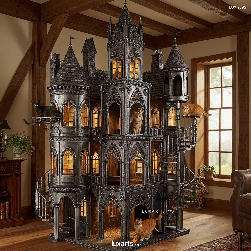 LUX.2595 Gothic House Cat Playgrounds: Stylish and Spooky Play Areas for Cats gothic house cat playgrounds 1