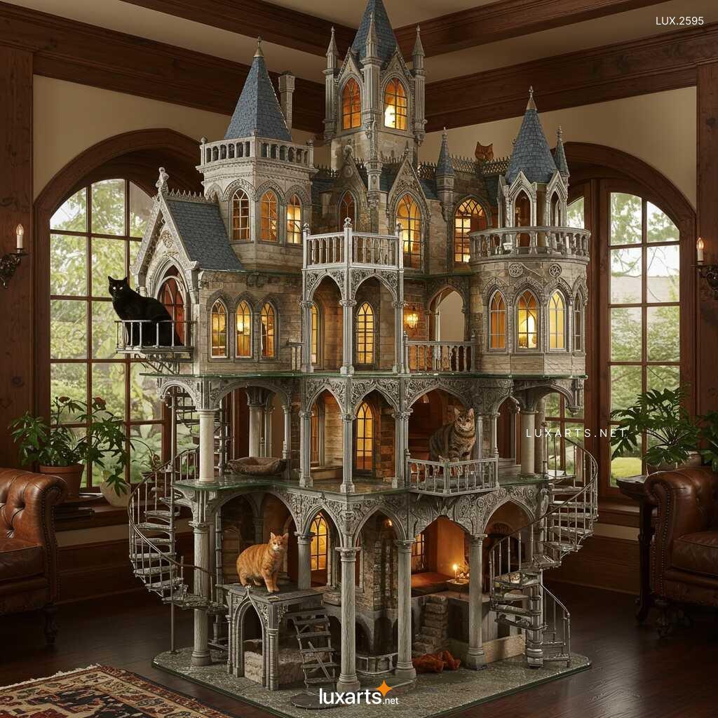 LUX.2595 Gothic House Cat Playgrounds: Stylish and Spooky Play Areas for Cats gothic house cat playgrounds 2